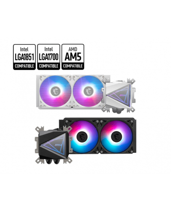 msi Chłodzenie procesora MAG CORELIQUID I240 WHITE 240mm ARGB /306-7ZW7A21-C24