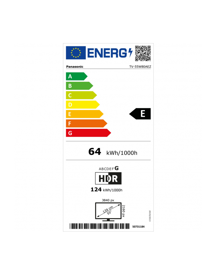 Panasonic TV-55W80AEZ czarny główny