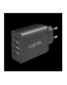 LogiLink PA0221 – adapter gniazda USB (3 x USB-A, 1 x USB-C™) 27 W do smartfonów/tabletów/e-booków itp. – zabezpieczenie przed przeciążeniem, przegrza - nr 1