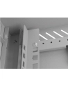 Szafa instalacyjna Rack Lanberg Wisząca 10'' 6U 300x300 Drzwi przeszklone (flat pack) Szara - nr 2