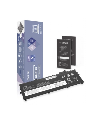 mitsu Bateria 01AV430 do Lenovo ThinkPad X1 Carbon 5 6 2017 2018 4800 mAh (55 Wh) 11.55V