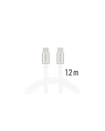 Swissten Kabel USB Typ C - USB Typ C 1,2m Biały (71527203)
