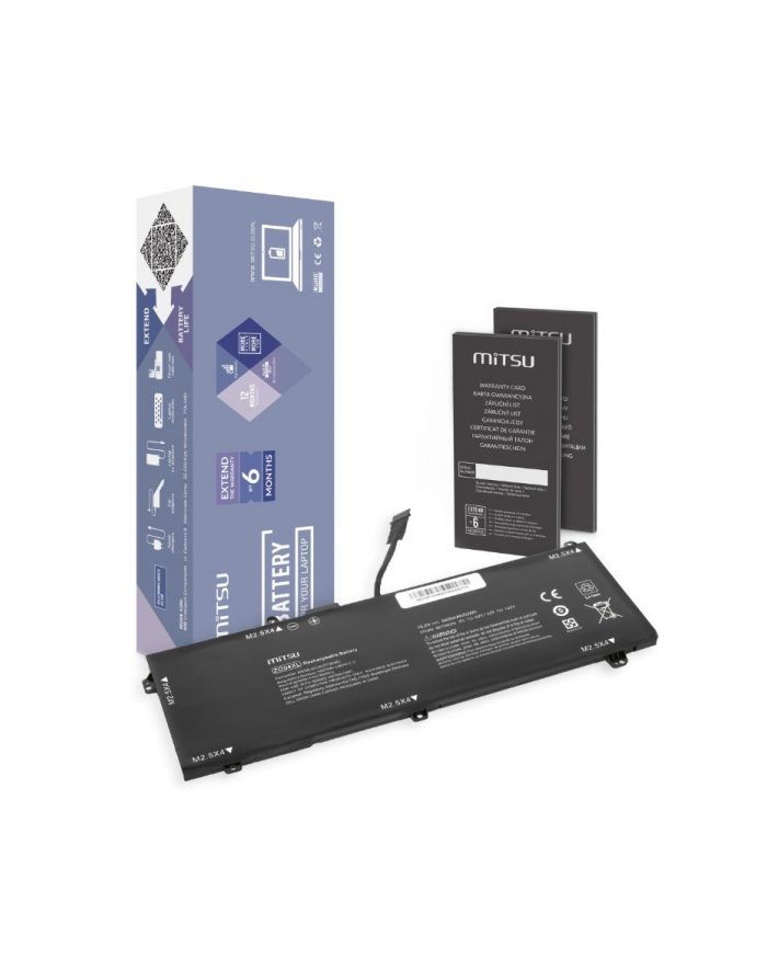 mitsu Bateria ZO04XL do HP ZBook Studio G3 G4 3400 mAh (52 Wh) 15.2V główny