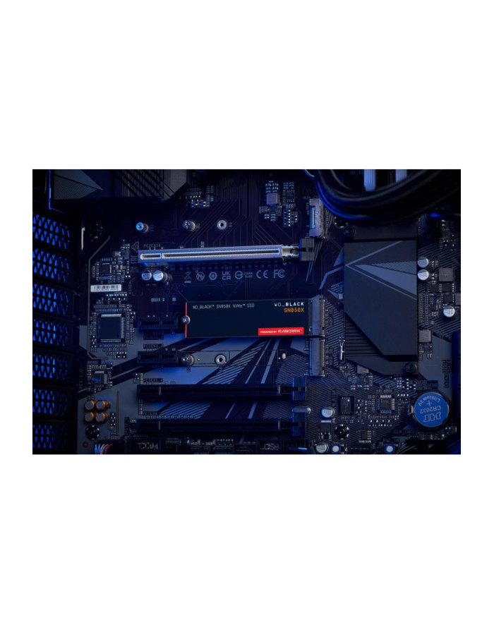 western digital SSD WD Black SN850X 1TB M.2 2280 PCIe Gen4 x4 NVMe, Read/Write: 7300/6300 MBps, IOPS 800K/1100K, TBW: 600 główny