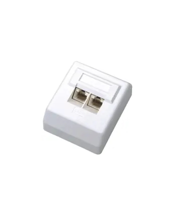 Adapter DATACOM UTP Cat.6 2x RJ45 45° (2455)