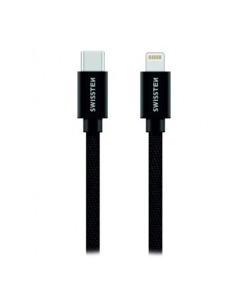 Swissten tekstylny USB-C / Lightning 2.0m Czarny (71529201)