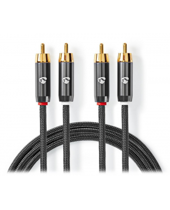 Kabel audio Nedis Profigold 2x RCA - 2x RCA [2m]