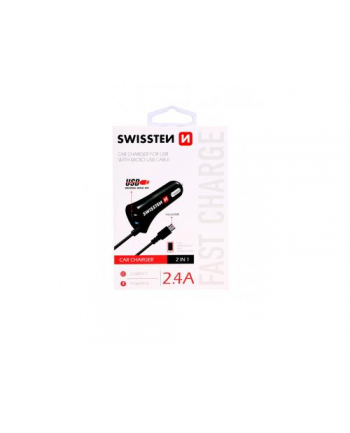 Swissten Ładowarka Samochodowa Micro Usb 12V, 5V 2400Ma (20111000) nr 2