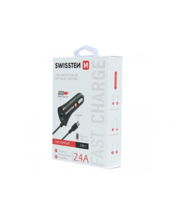 Swissten Ładowarka Samochodowa Micro Usb 12V, 5V 2400Ma (20111000) nr 1