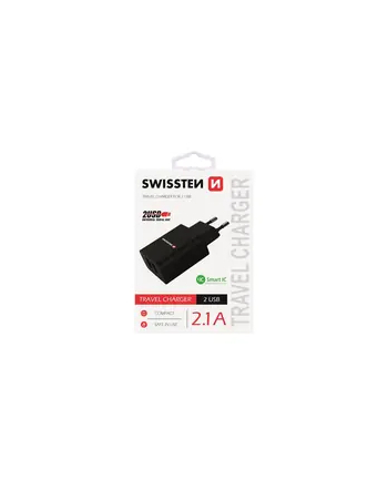 Swissten 2,1A Czarny (22033000)