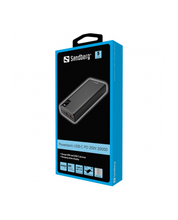 Sandberg 20000mAh Czarny (42059)