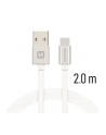 Swissten Kabel USB - USB Typ - C 2m Srebrny (71521303) - nr 1
