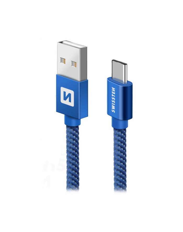 Swissten Kabel USB - USB Typ - C 2m Niebieski (71521308) główny