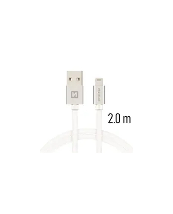 Swissten Kabel USB - Lightning 2m Biały (71523303) nr 1