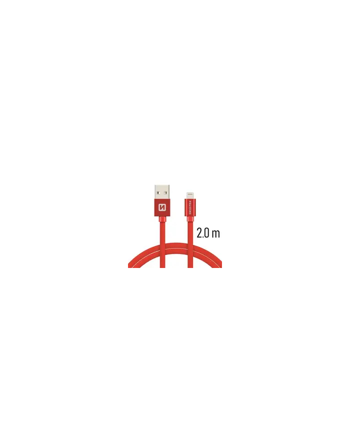 Swissten Kabel USB - Lightning 2m Czerwony (71523306) główny