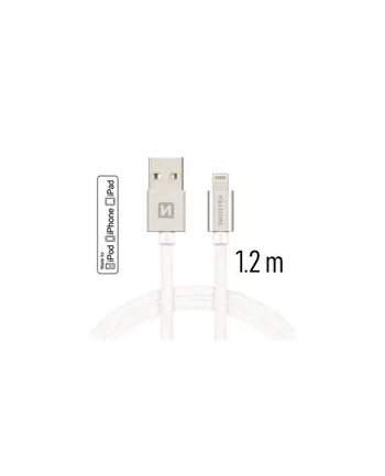 Swissten Kabel USB - Lightning 1,2m Srebrny (71524203)