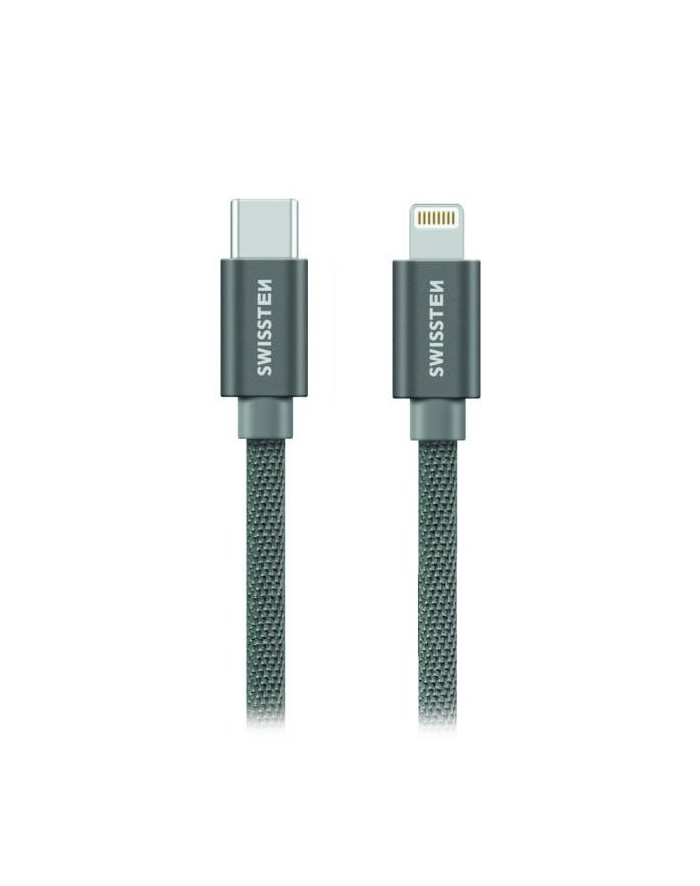 Swissten Kabel USB Typ C - Lightning 1,2m Szary (71525202) główny