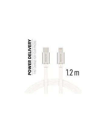 Swissten Kabel USB Typ-C - Lightning 1,2m Biały (71525203) nr 1
