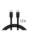 Swissten Kabel USB Typ C - USB Typ C 1,2m Czarny (71527201) - nr 1