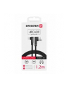 SWISSTEN Czarny Kabel USB - USB-C 1,2m Arcade - nr 2