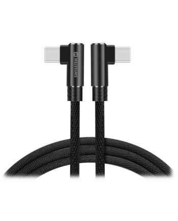 SWISSTEN Czarny Kabel USB-C - USB-C 1,2m Arcade