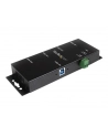 STARTECH COMPONENTS  	Kabel Mountable 4 Port Black Metal USB 3 Hub ST4300USBM - nr 1