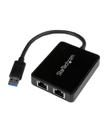 STARTECH NETWORKING  	Kabel USB 3 2 Port Gigabit Ethernet LAN Adapte