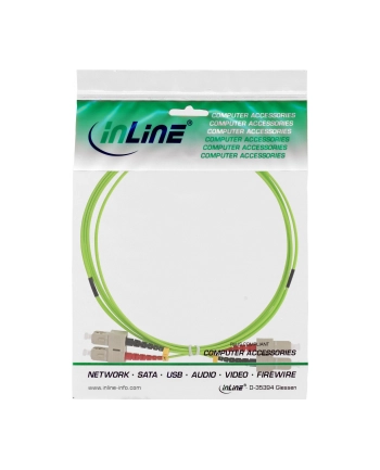 InLine Patchcord światłowodowy Duplex SC/SC, 50/125µm, OM5, 25m (83525Q)