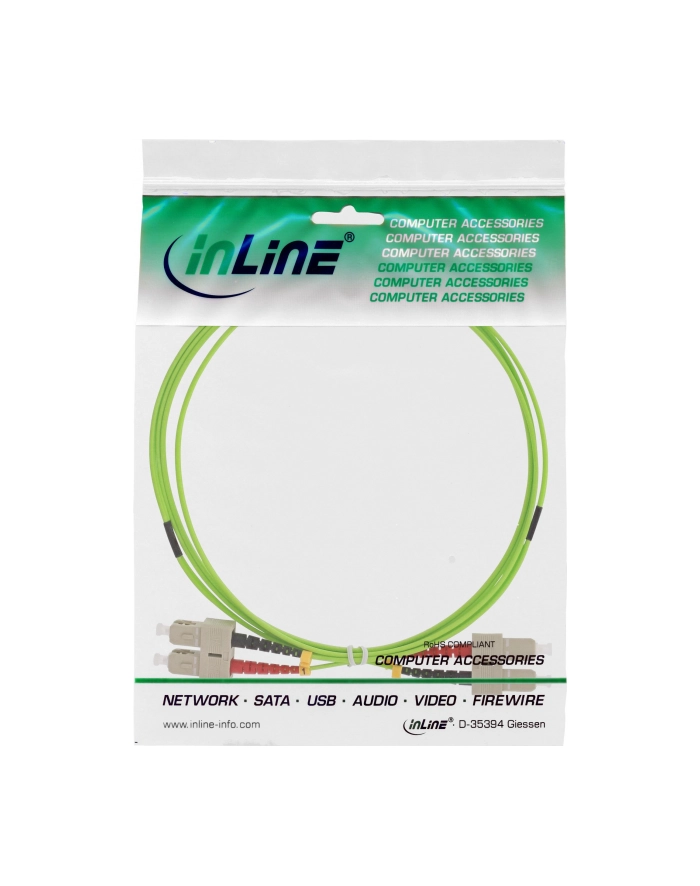 InLine Patchcord światłowodowy Duplex SC/SC, 50/125µm, OM5, 25m (83525Q) główny