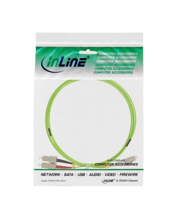 InLine Patchcord światłowodowy Duplex LC/SC, 50/125µm, OM5, 25m (88638Q)