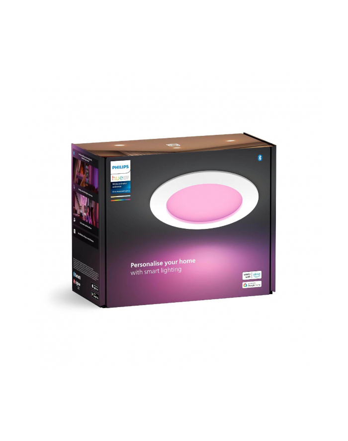 Signify Philips Hue White &Amp; Col. Amb. Slim Recessed 170Mm Weiß (929003712301) główny