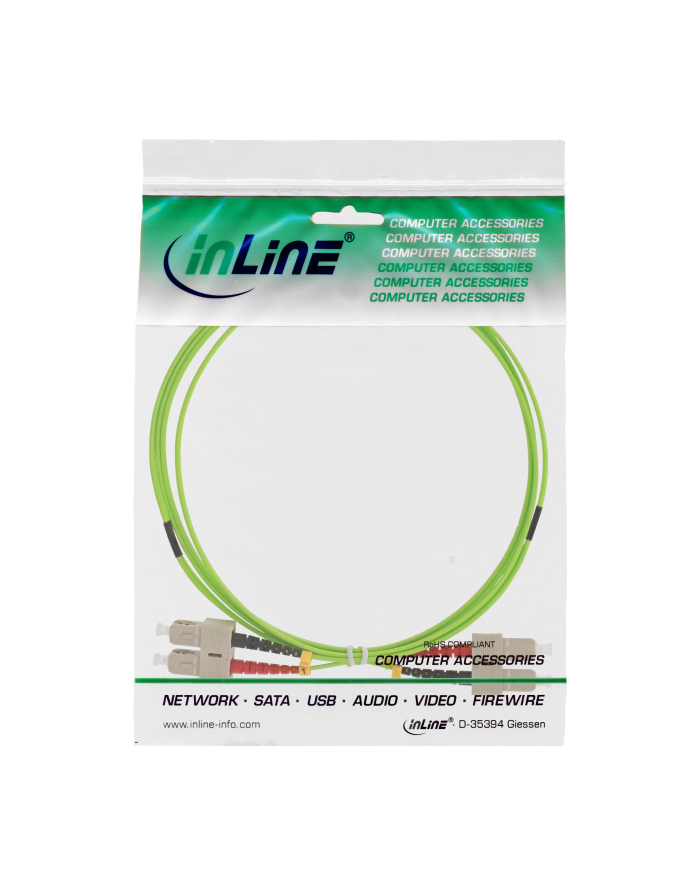 InLine Patchcord światłowodowy Duplex SC/SC, 50/125µm, OM5, 25m (83525Q) główny