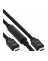 INLINE KABEL   AKTYWNY KABEL HIGH SPEED HDMI Z ETHERNETEM, 4K2K, M / M, CZARNY, ZŁOTE STYKI,20M 17520A - nr 4