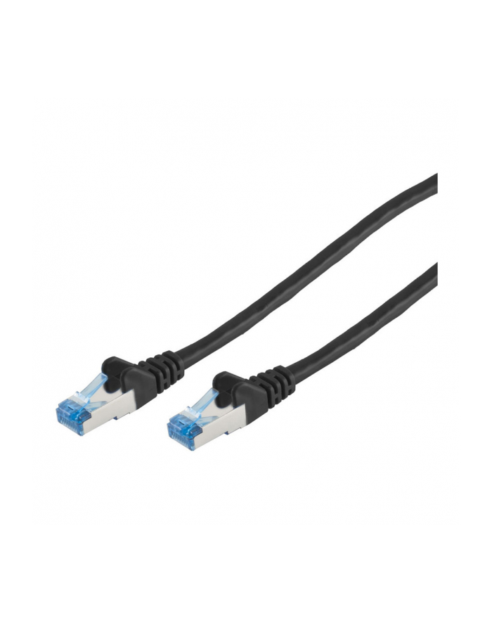 Patchcord Patchkabel CAT6a RJ45 S/FTP 0,25m czarny (75711025S) główny