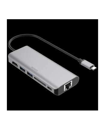 Deltaco USBC-HDMI24 - USB-C docking station 1x HDMI/RJ45/2x USB-A/SD space grey (USBCHDMI24)