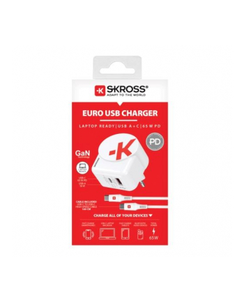 Skross Ładowarka Usb Euro Charger Ac65Pd C Cable 1302425 65 W 4 05 A