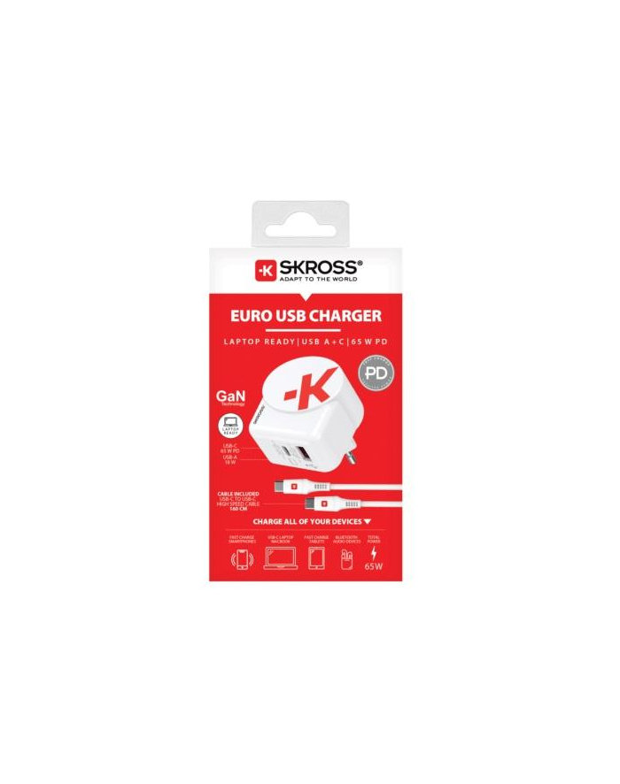 Skross Ładowarka Usb Euro Charger Ac65Pd C Cable 1302425 65 W 4 05 A główny