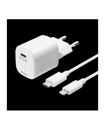 Deltaco Usb Wall Charger Usb C Pd 20 W Includin