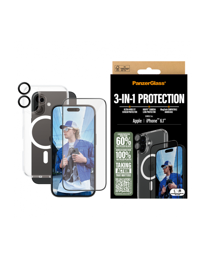 Panzerglass 3-In-1 Protection Bundle Iphone 16 główny