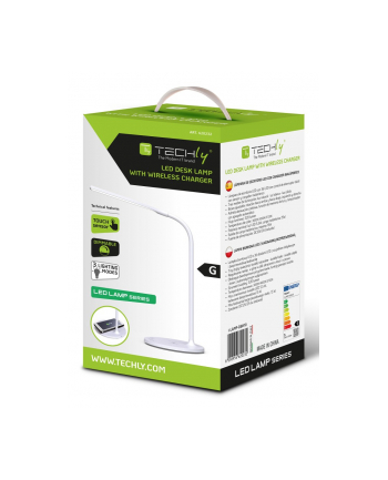 TECHLY Lampka LED Biurkowa Dotykowa Ściemniana z Ładowarką Indukcyjną 15W