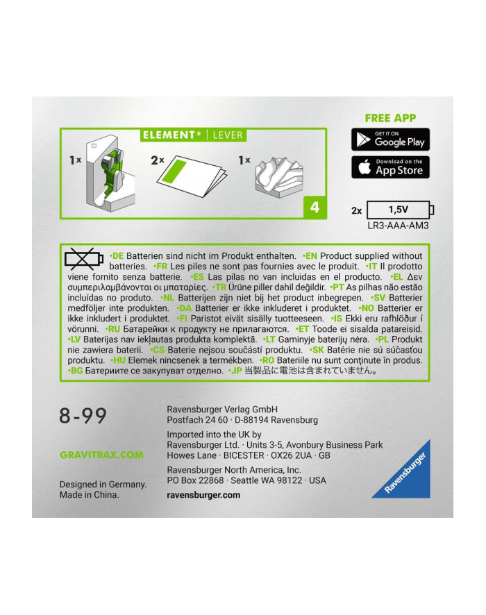 ravensburger Gravitrax - Power Dodatek Kaskada główny