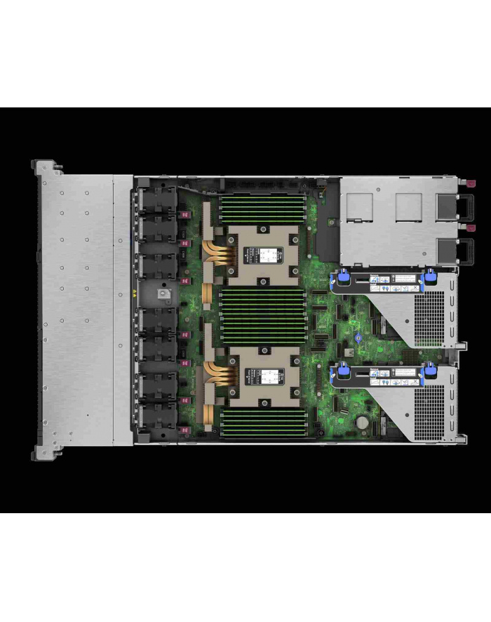 hewlett packard enterprise HPE ProLiant DL365 Gen11 AMD EPYC 9224 2.5GHz 24c 64GB-R 8SFF MR408i-o 2x480GB SATA SSD 2x1000W PS (wersja europejska) Server główny