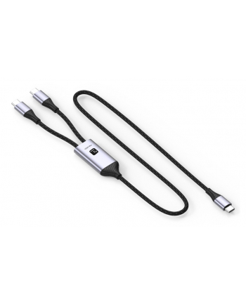 TECHLY Podwójny Kabel USB-C 100W 2x USB-C do Szybkiego Ładowania PD QC PPS nr 2