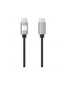 TECHLY Kabel USB 2.0 Typ-C USB-C 1m 3A Szybkie Ładowanie w Oplocie - nr 1