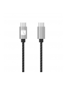 TECHLY Kabel USB 2.0 Typ-C USB-C 1m 3A Szybkie Ładowanie w Oplocie - nr 2