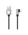 TECHLY Kabel USB 2.0 Typ-C Kątowy na Typ-A 1m 3A Szybki w Oplocie - nr 1