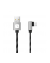 TECHLY Kabel USB 2.0 Typ-C Kątowy na Typ-A 1m 3A Szybki w Oplocie - nr 2