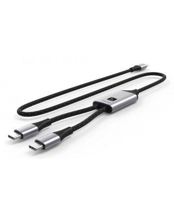 TECHLY Podwójny Kabel USB-C 100W 2x USB-C do Szybkiego Ładowania PD QC PPS