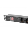 lanberg Listwa zasilająca rack PDU 19 cali 1U 16A 5xschuko 2m czarna - nr 5