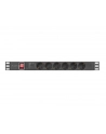 lanberg Listwa zasilająca  rack PDU 19 cali 1U 16A 6x230V schuko 2m czarna - nr 4